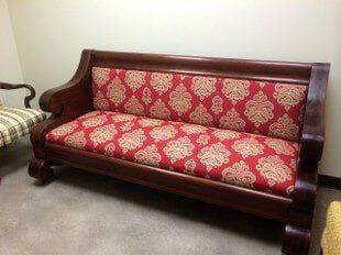 Red Fabric Sofa