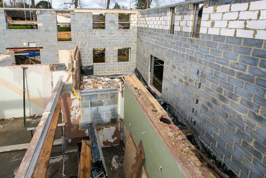 Construction during Maidenhead home extension