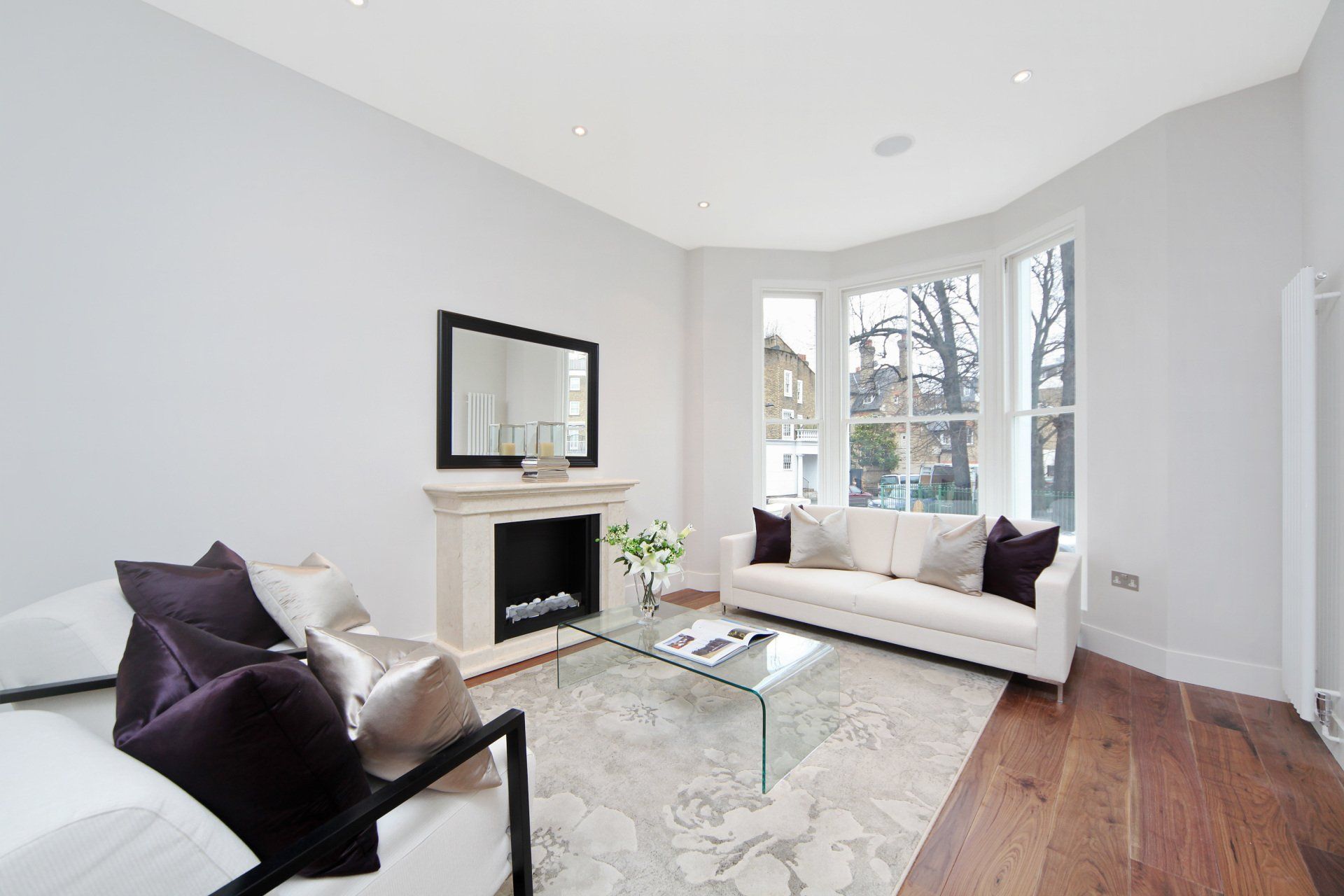 Georgian Fulham house interior design fireplace