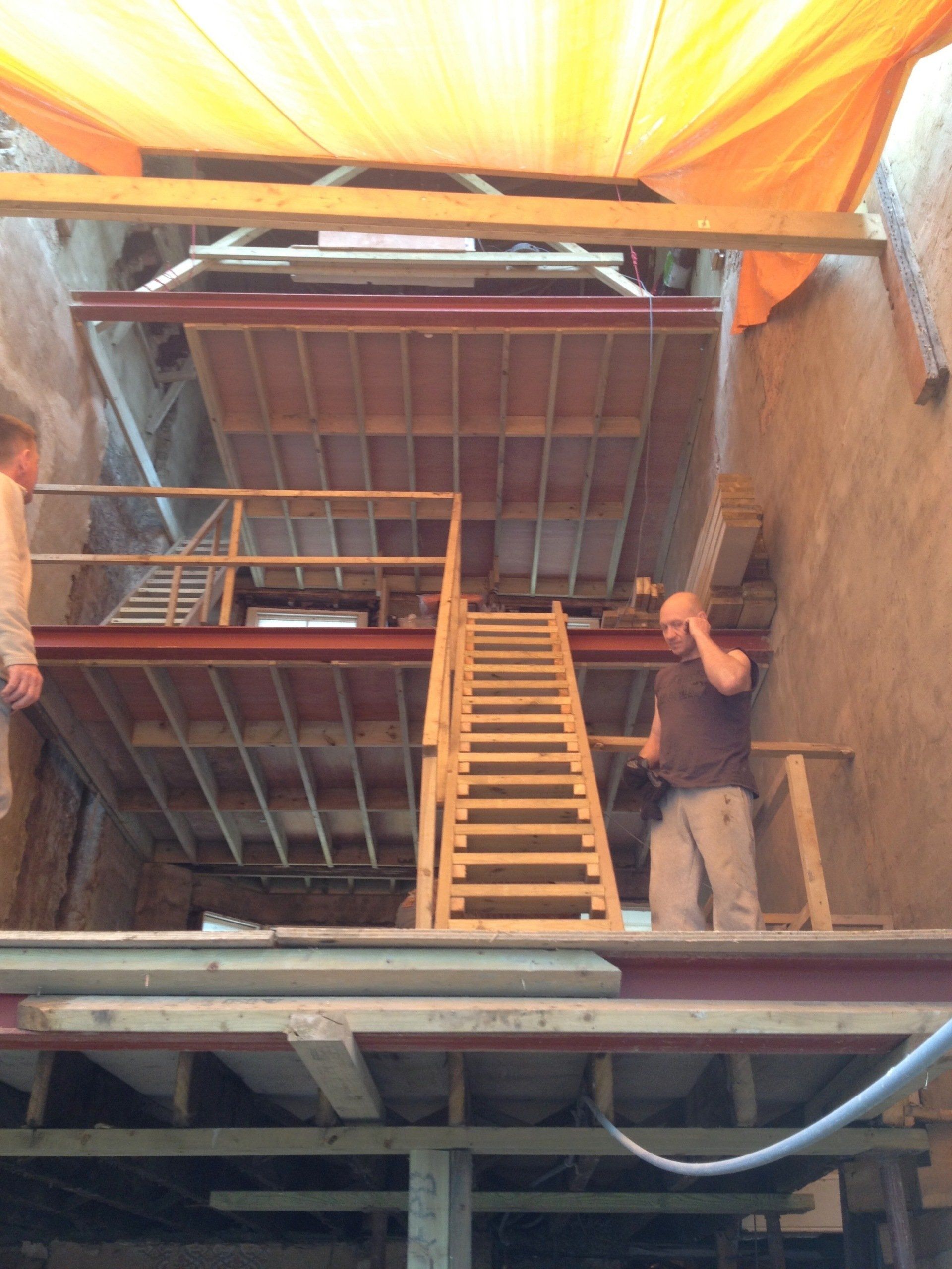 Internal loft extension construction