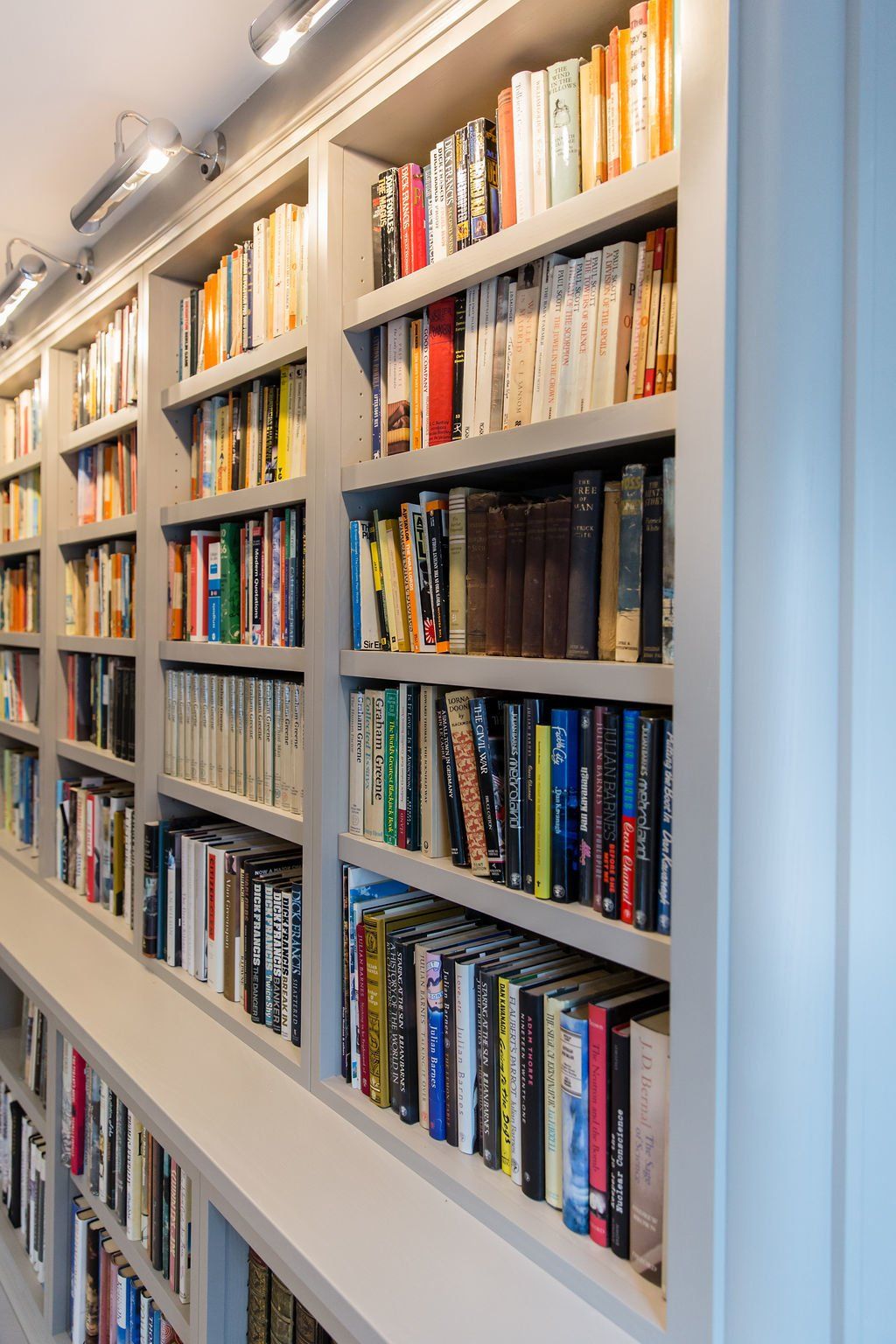 Library interior design bookcase