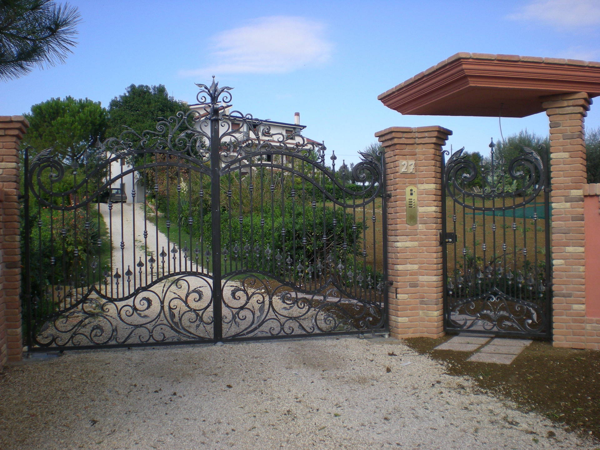 cancello ferro moderno cancello arcato cancello privacy