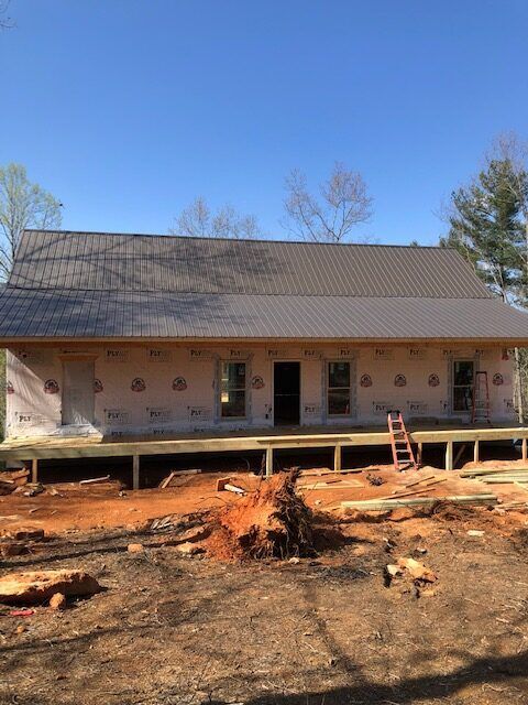 Working on New Deck ─ Canton, North Carolina ─ Shane Willis Construction