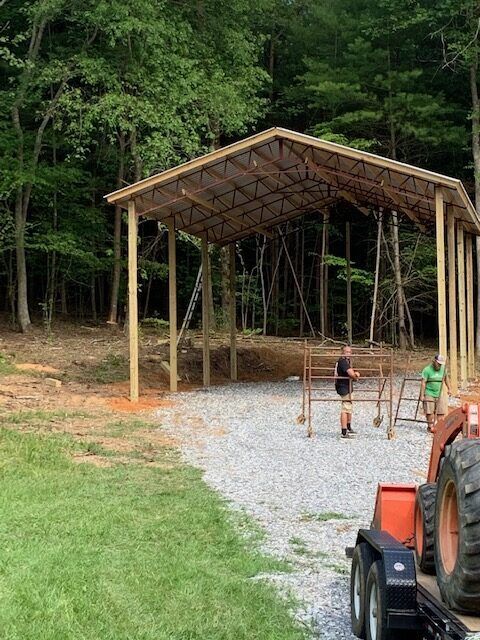Open-style Carports ─ Canton, North Carolina ─ Shane Willis Construction