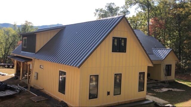 Dark Metal Roof ─ Canton, North Carolina ─ Shane Willis Construction