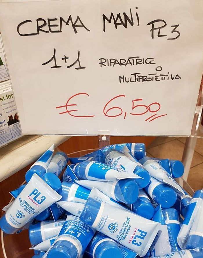 Crema mani Pl3 in sconto