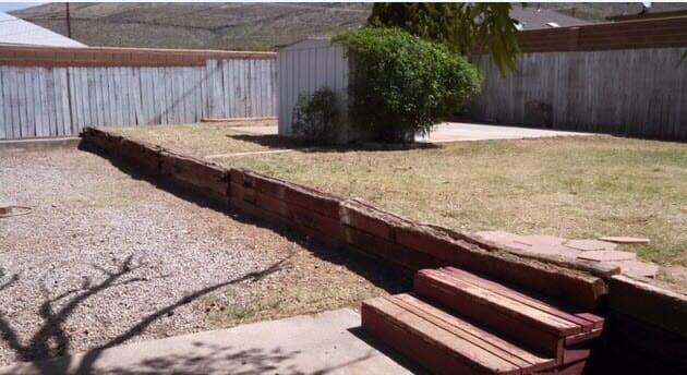 After Removal of Shrubs — Alamogordo, NM — David's Landscaping Design LLC