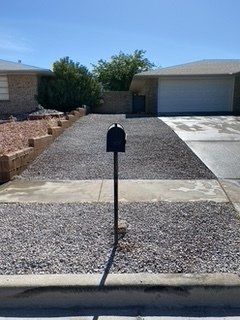 After Bush Removal Near a Mailbox — Alamogordo, NM — David's Landscaping Design LLC