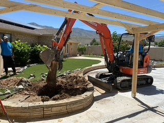 Before Land Excavation — Alamogordo, NM — David's Landscaping Design LLC
