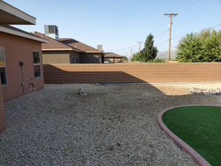 After Very Large Bush Removal — Alamogordo, NM — David's Landscaping Design LLC