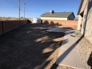 After Brown Grass Trimming — Alamogordo, NM — David's Landscaping Design LLC