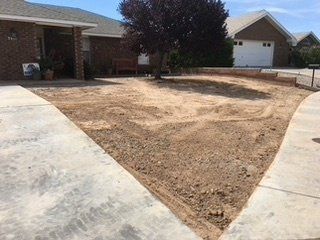 Before House Land Mail Box Cleaning — Alamogordo, NM — David's Landscaping Design LLC