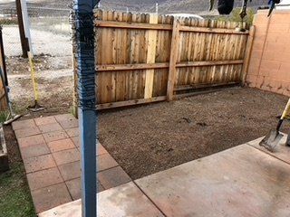 Before Grass Installation — Alamogordo, NM — David's Landscaping Design LLC