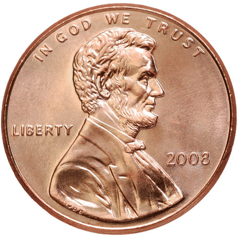 Bank Notes — 2008 Penny with President Lincoln in Spokane, WA Bank Notes —