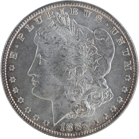 Silver and Gold Dealers — Toned American Silver Dollar Isolated on White in Spokane, WA Silver and Gold Dealers — Toned American Silver Dollar Isolated on White in Spokane, WA