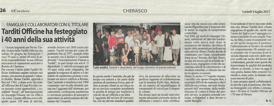 Articolo di giornale