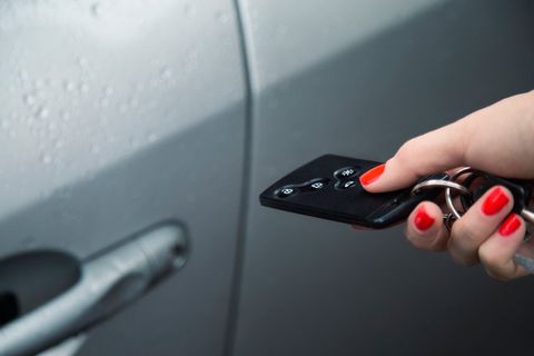Unlocking car with car key remote control - Towing Company in South Weymouth, MA