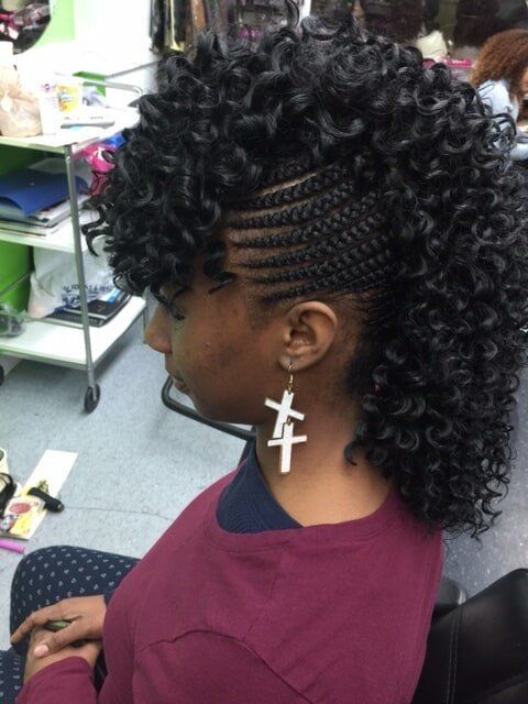 Curly Mohawk Braid — Wilmington, DE — Tess African Hair Braiding & Beauty Supply