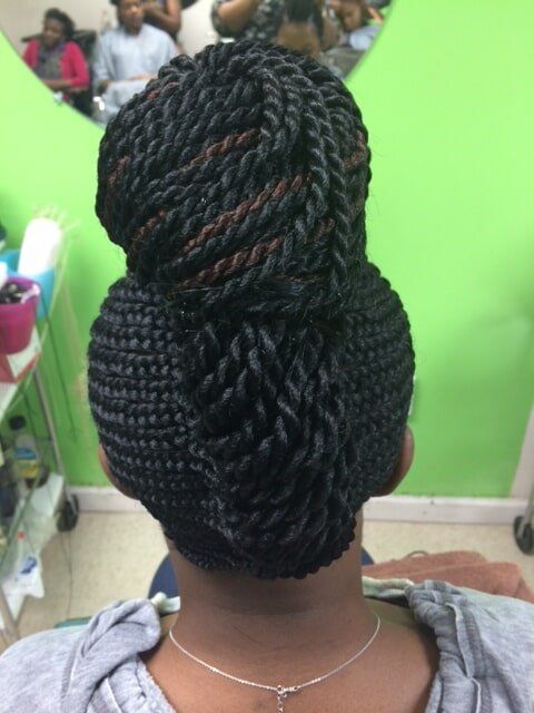 Big Bun Braid — Wilmington, DE — Tess African Hair Braiding & Beauty Supply