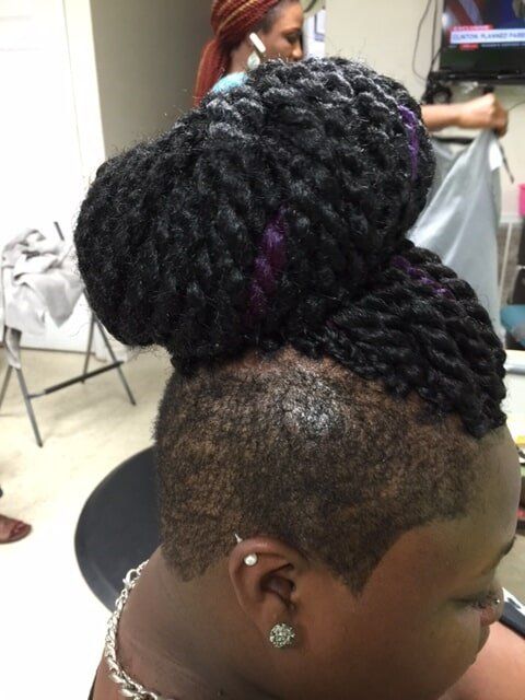 Mohawk Bun Braid — Wilmington, DE — Tess African Hair Braiding & Beauty Supply