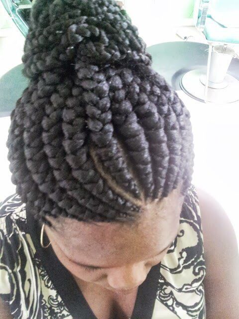 African Bun Braid — Wilmington, DE — Tess African Hair Braiding & Beauty Supply