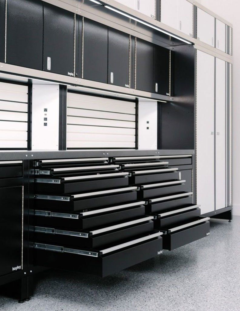 Custom garage workbench