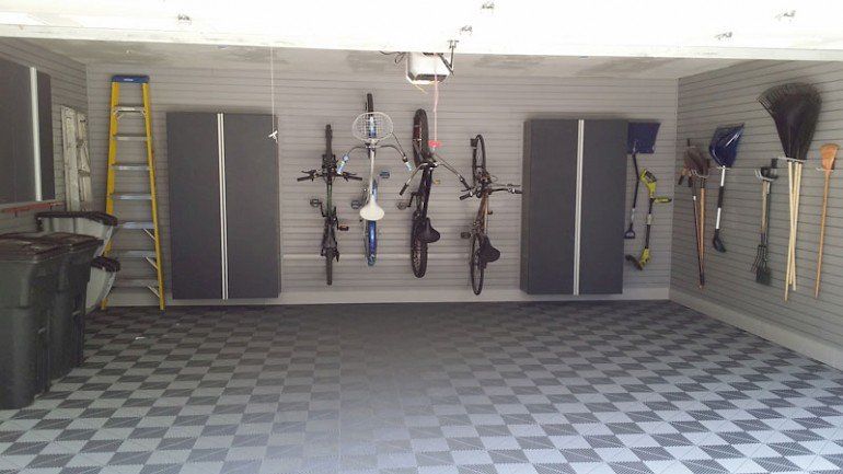 After custom garage transformation