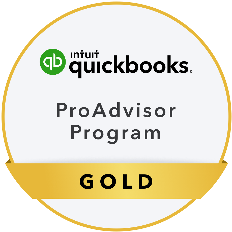 A gold badge that says proadvisor program on it