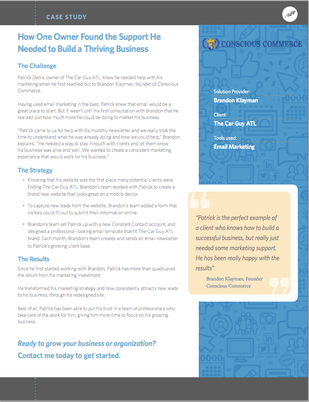 A case study on how one owner found the support he needed to build a thriving business