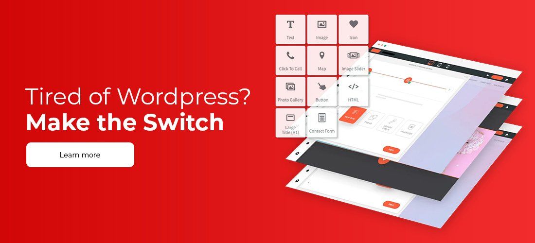 Tired of wordpress ? make the switch.