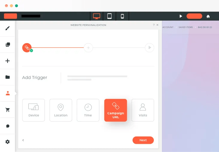 A computer screen is open to a page that says add trigger