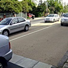 High Friction Surfacing Cars on HiGrip surfaced road