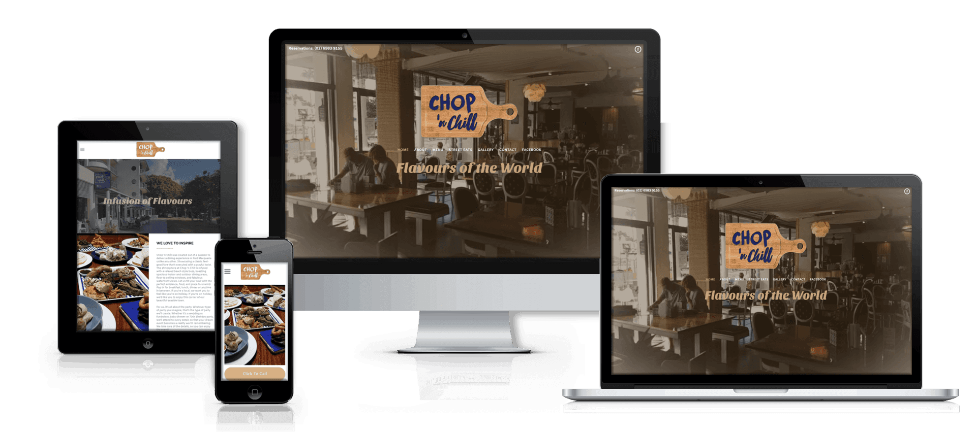 Edgezone Media client Chop And Chill website image.