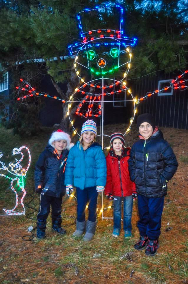 led snowman motif standing display