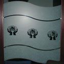 Decorative Film — Glass Wall With Decorated Film in Austin, TX Decorative Film — Glass Wall With Decorated Film in Austin, TX