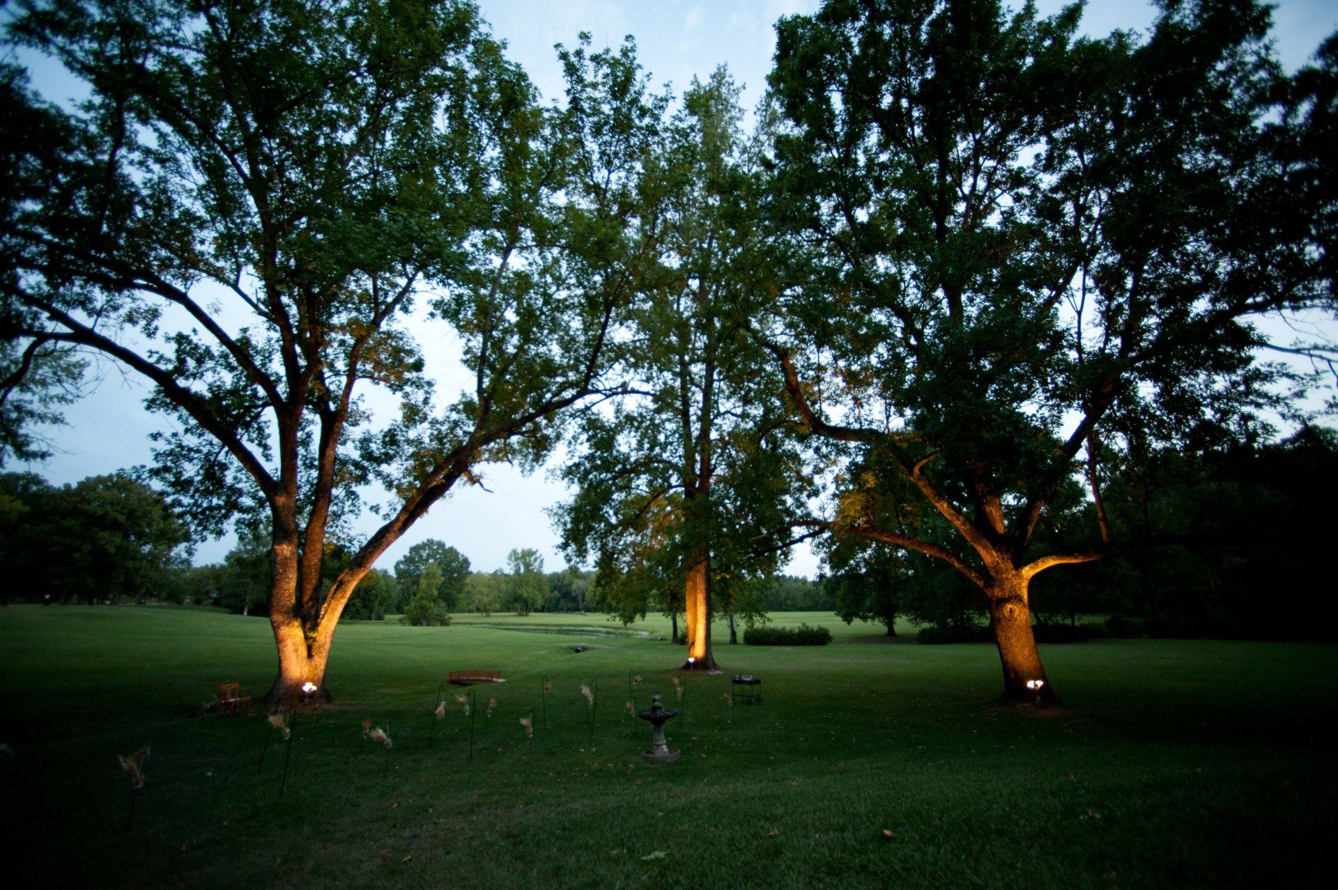 castle grounds with trees and pasture in arkansas