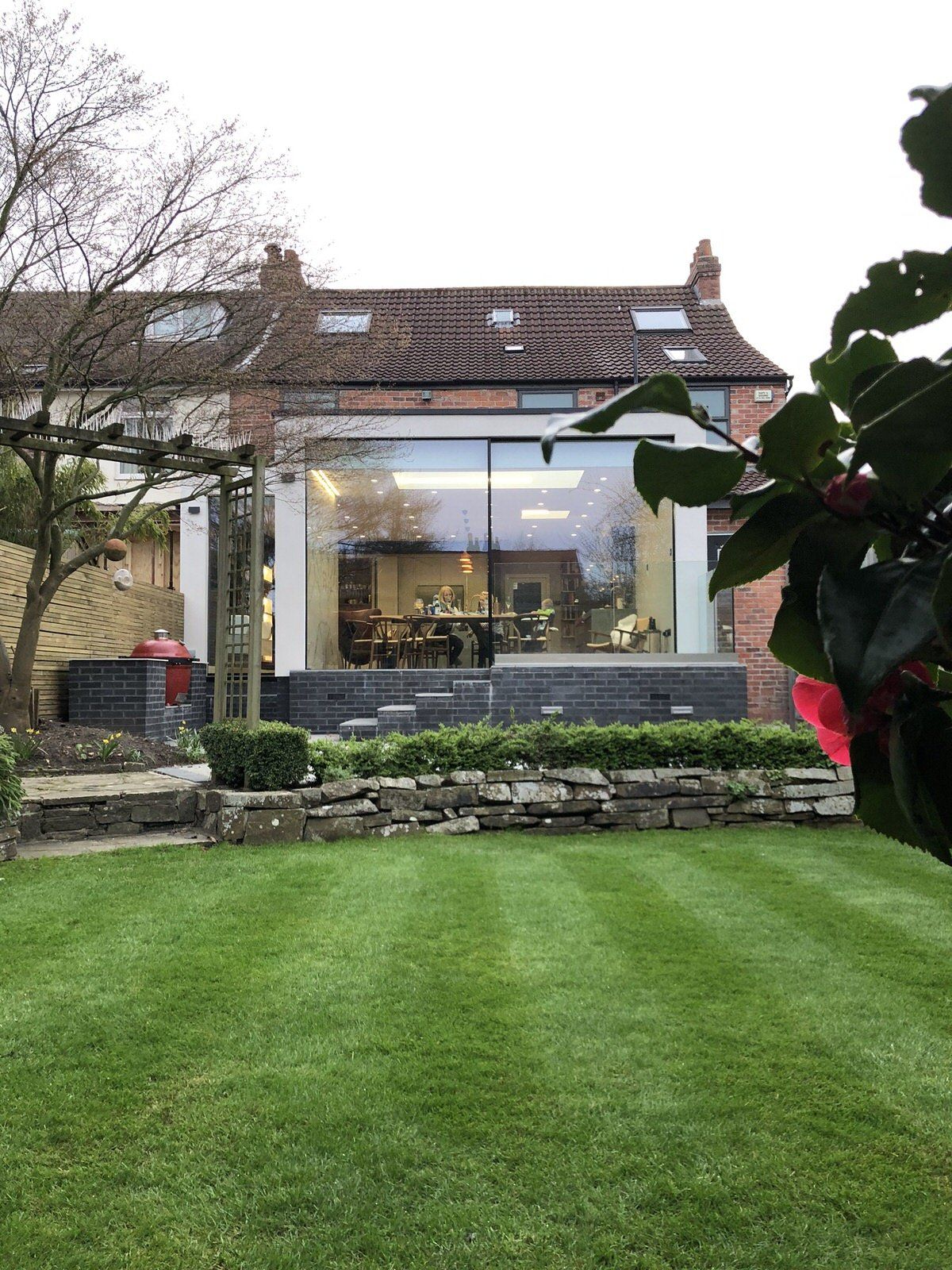 Rear view of extension Bramhall