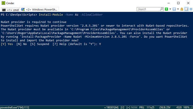 Install Azure PowerShell