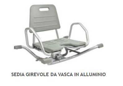 Sedia girevole da bagno