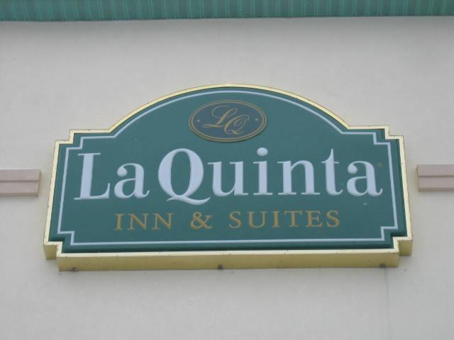 La Quinta wall mounted sign board