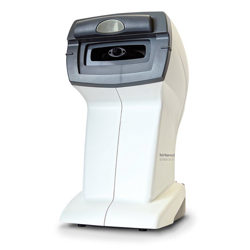 A white and gray device that looks like a robot