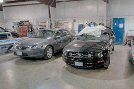 Repairing a mustang — Saint Charles, MO — Rick's Auto Body Repairing a mustang — Saint Charles, MO — Rick's Auto Body