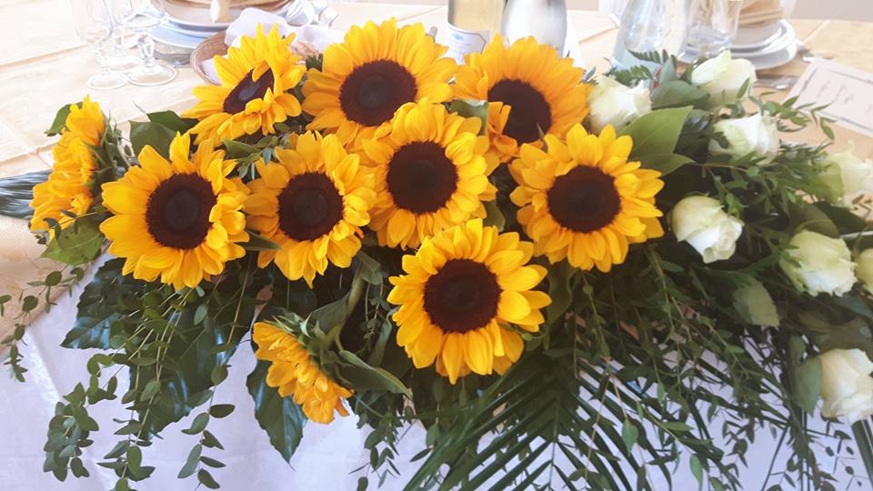 allestimento floreale per banchetto