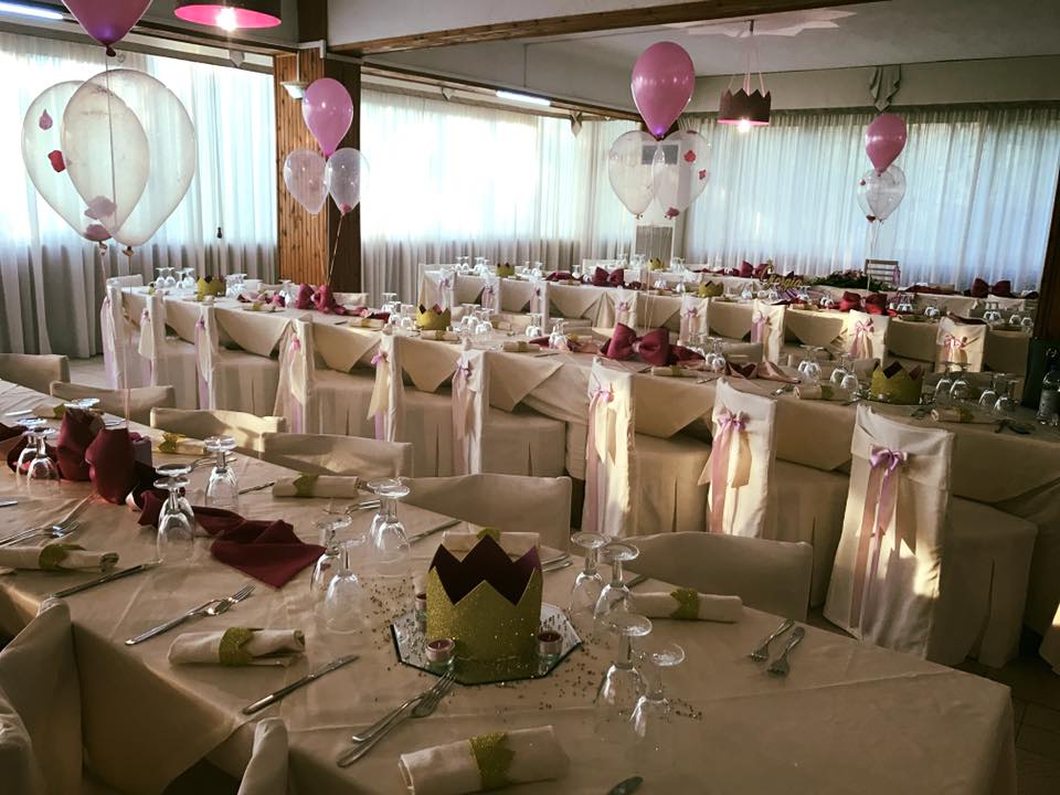 sala interna pronta per eventi