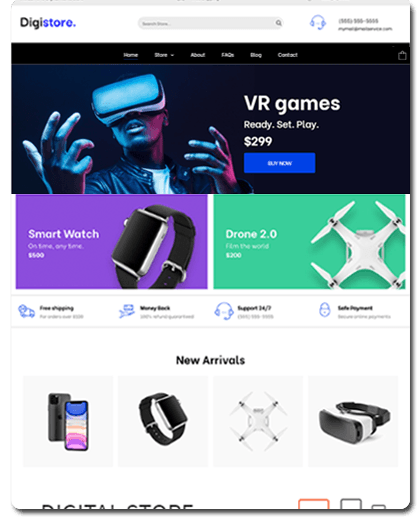 Digistore Multipurpose E-Store Website