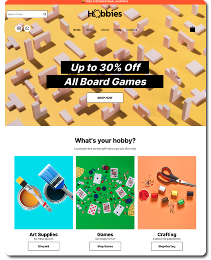 Hobby Shop E-Store