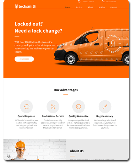 Locksmith Tradies Website