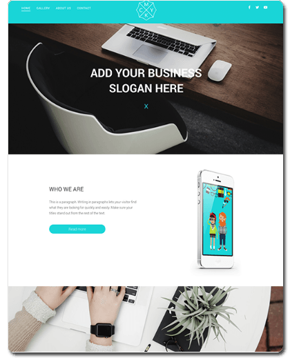 One Page Business Website