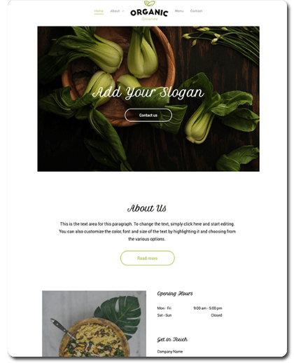 Organic Website