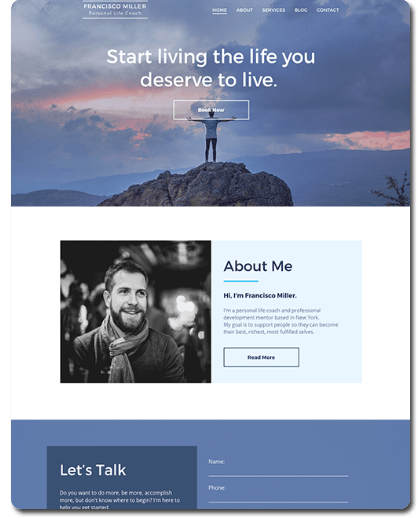 Personal Coach Website